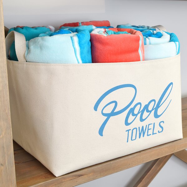 Outdoor discount towel storage